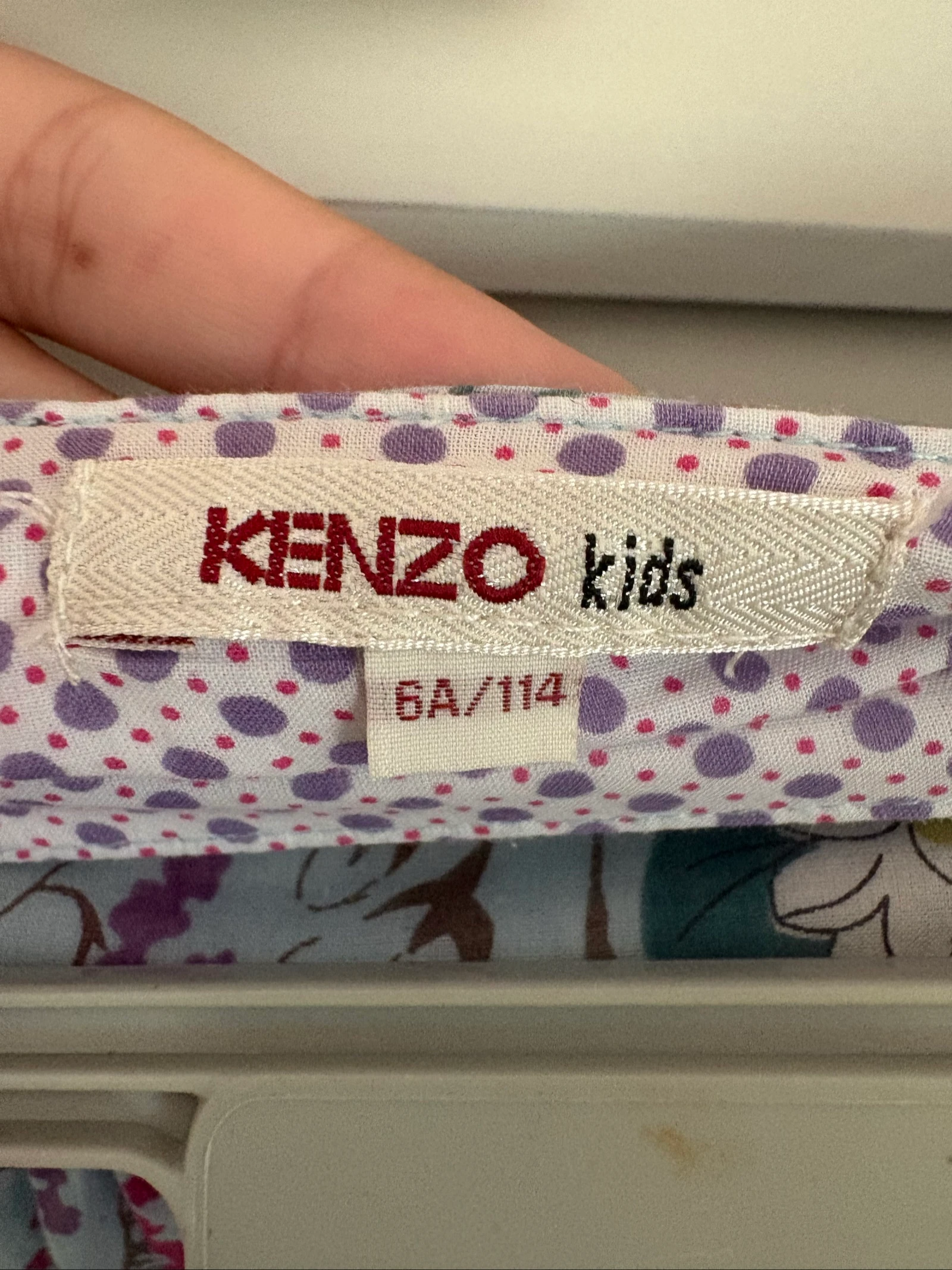 Kenzo Kids skirt size 6 years light blue floral – very good condition – photo 3